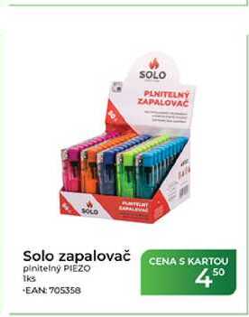 Solo zapalovač plnitelný