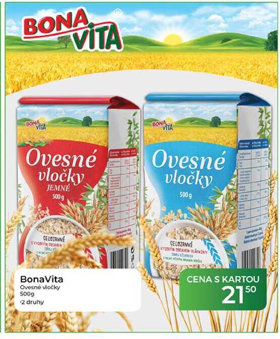 BonaVita Ovesné vločky 500g  
