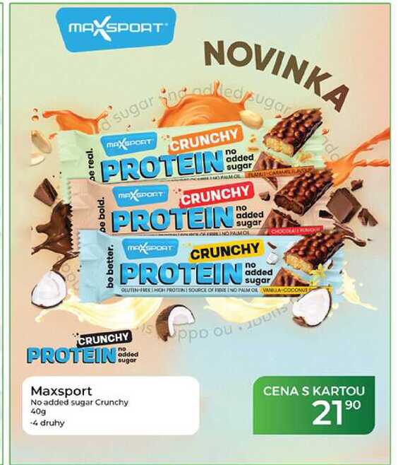 Maxsport No added sugar Crunchy 40g  
