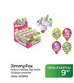 JimmyFox cukro hračka 15g Toilet lollipop powder