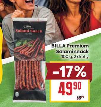 BILLA Premium Salami snack 100 g