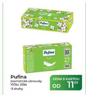 Pufina kosmetické ubrousky 100ks, 60ks
