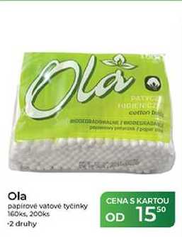 Ola papírové vatové tyčinky 160ks, 200ks