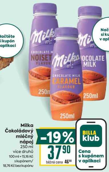 Milka Čokoládový mléčný nápoj 250 ml 