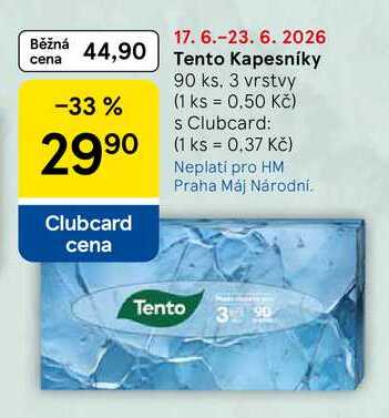 Tento Kapesníky, 90 ks. 3 vrstvy  