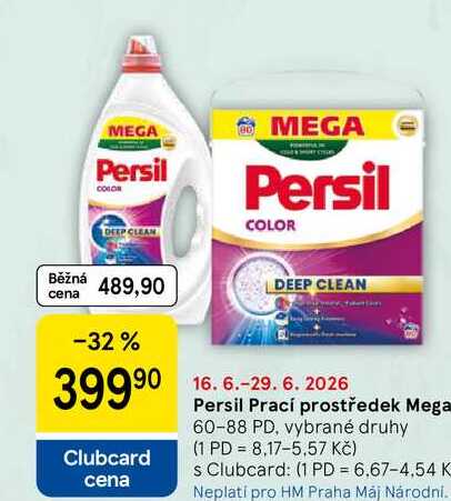 Persil Prací prostředek Mega, 60-88 PD, vybrané druhy  