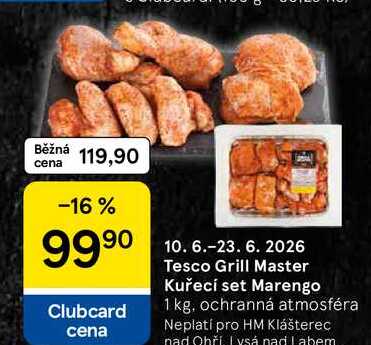 Tesco Grill Master Kuřecí set Marengo, 1 kg