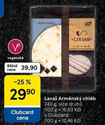 Lavaš Arménský chléb, 240 g, více druhů  