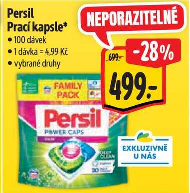 Persil Prací kapsle, 100 dávek
