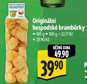 Originální hospodské brambůrky, 180 g