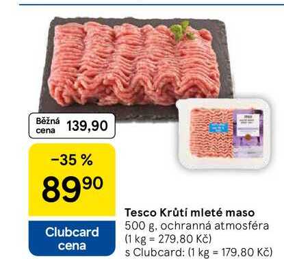 Tesco Krůtí mleté maso, 500 g