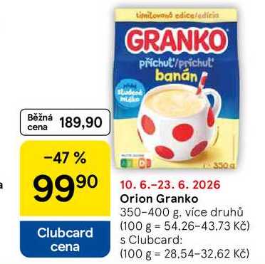 Orion Granko, 350-400 g, více druhů
