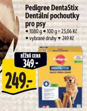 Pedigree DentaStix Dentální pochoutky pro psy, 1080 g