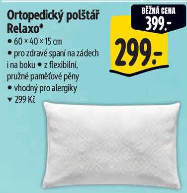 Ortopedický polštář Relaxo