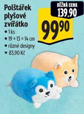 Polštářek plyšové zvířátko
