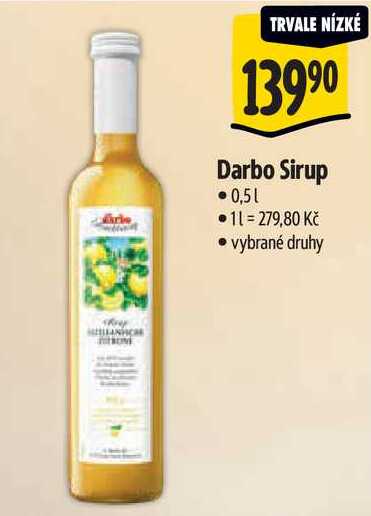 Darbo Sirup, 0,5 l